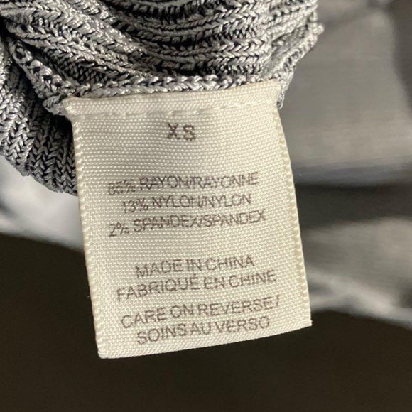 Ronny Kobo Arlette Gray Sleeveless Mock Neck Open Back Textured Knit Midi Dress - Picture 6 of 9